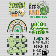 St. Patrick's Day Premade Gang sheet - 6 PCS 10 INCH - transferlegend