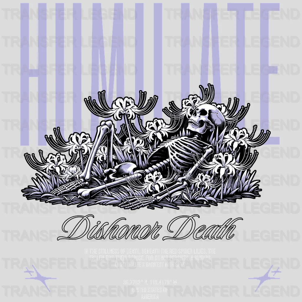 Dishonor Death Streetwear Design - DTF Heat Transfer - transferlegend