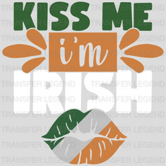 Kiss Me I'm Irish St. Patrick's Day Design - DTF heat transfer - transferlegend