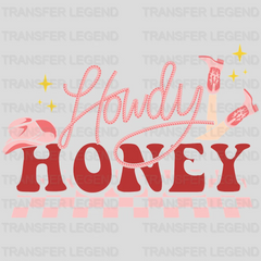 HOWDY HONEY GIRL - DTF heat transfer - transferlegend