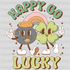 Happy Go Lucky St. Patrick's Day Design - DTF heat transfer - transferlegend