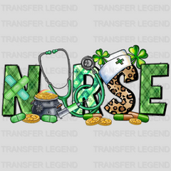 Nurse St. Patrick's Day Design - DTF heat transfer - transferlegend