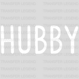 Hubby / Wifey Design - DTF heat transfer - transferlegend