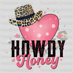 SOLID HOWDY HONEY HEART - DTF heat transfer - transferlegend