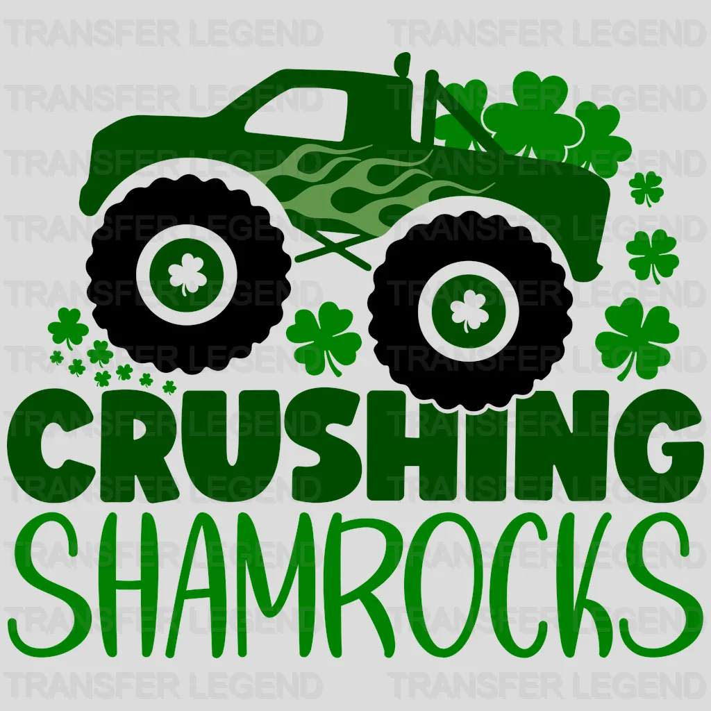 Crushing Shamrocks St. Patrick's Day Design - DTF heat transfer - transferlegend