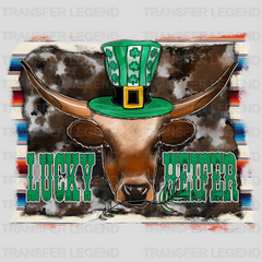 Lucky Heifer St. Patrick's Day Design - DTF heat transfer - transferlegend