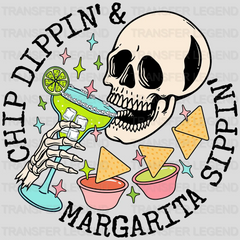 Chip Dippin' & Margarita Sippin' - Cinco De Mayo DTF heat transfer - transferlegend