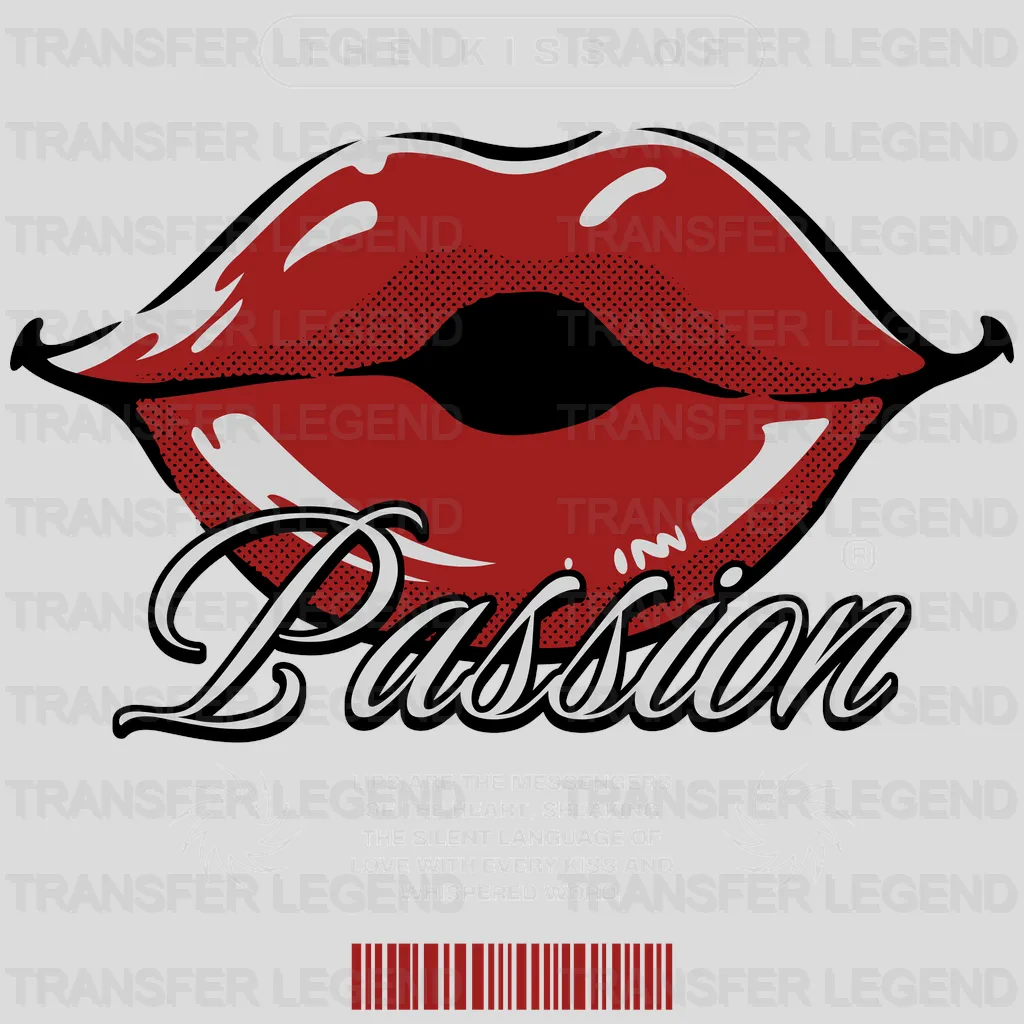 The Kiss Of Passion Streetwear Design - DTF Heat Transfer - transferlegend