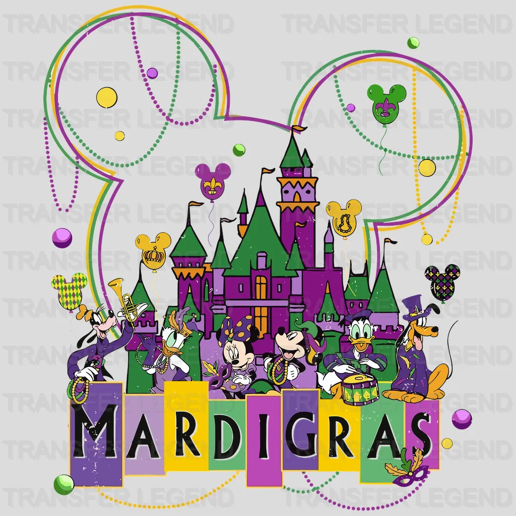 Mardi Gras Design- Mardi Gras DTF heat transfer - transferlegend