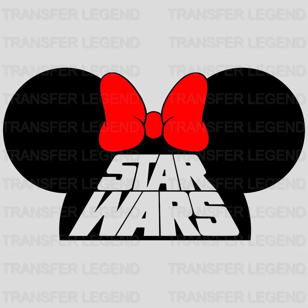 Star Wa Micky And Minnie Head Design - DTF heat transfer - transferlegend