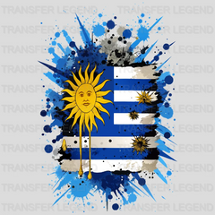 Uruguay Flag Design - DTF Heat Transfer - transferlegend