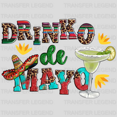 Drinko De Mayo - Cinco De Mayo DTF heat transfer - transferlegend