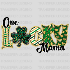 One Lucky Mama St. Patrick's Day Design - DTF heat transfer - transferlegend