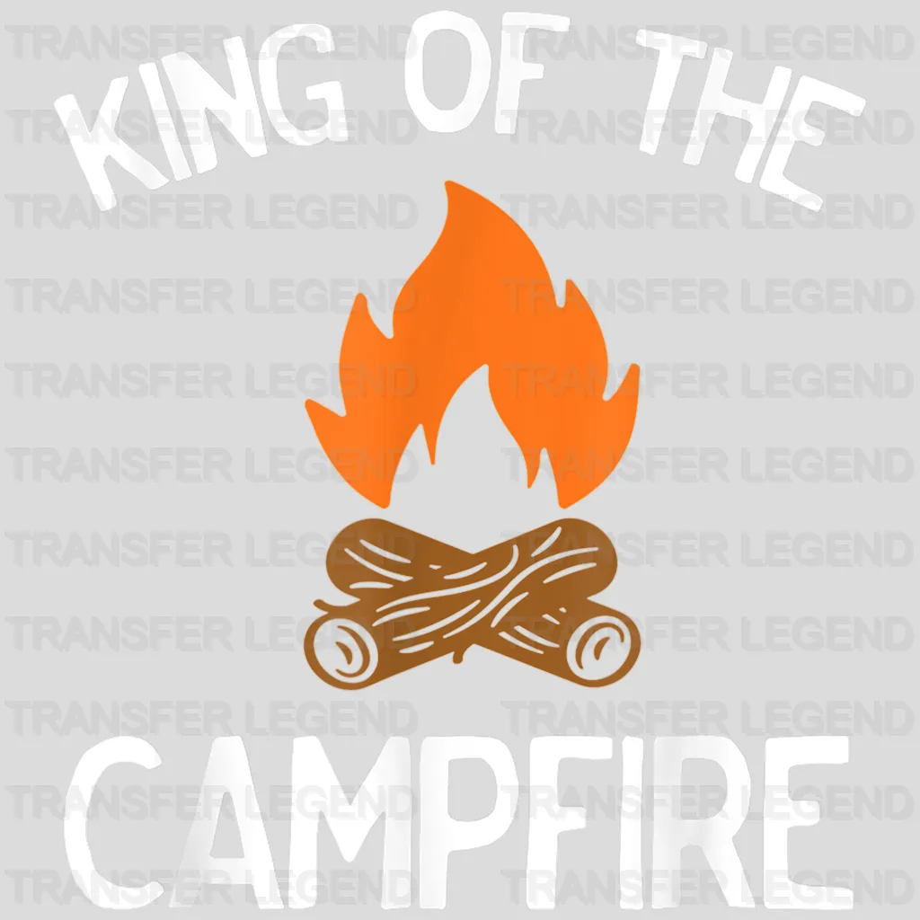 Funny King of the Campfire Design - DTF heat transfer - transferlegend