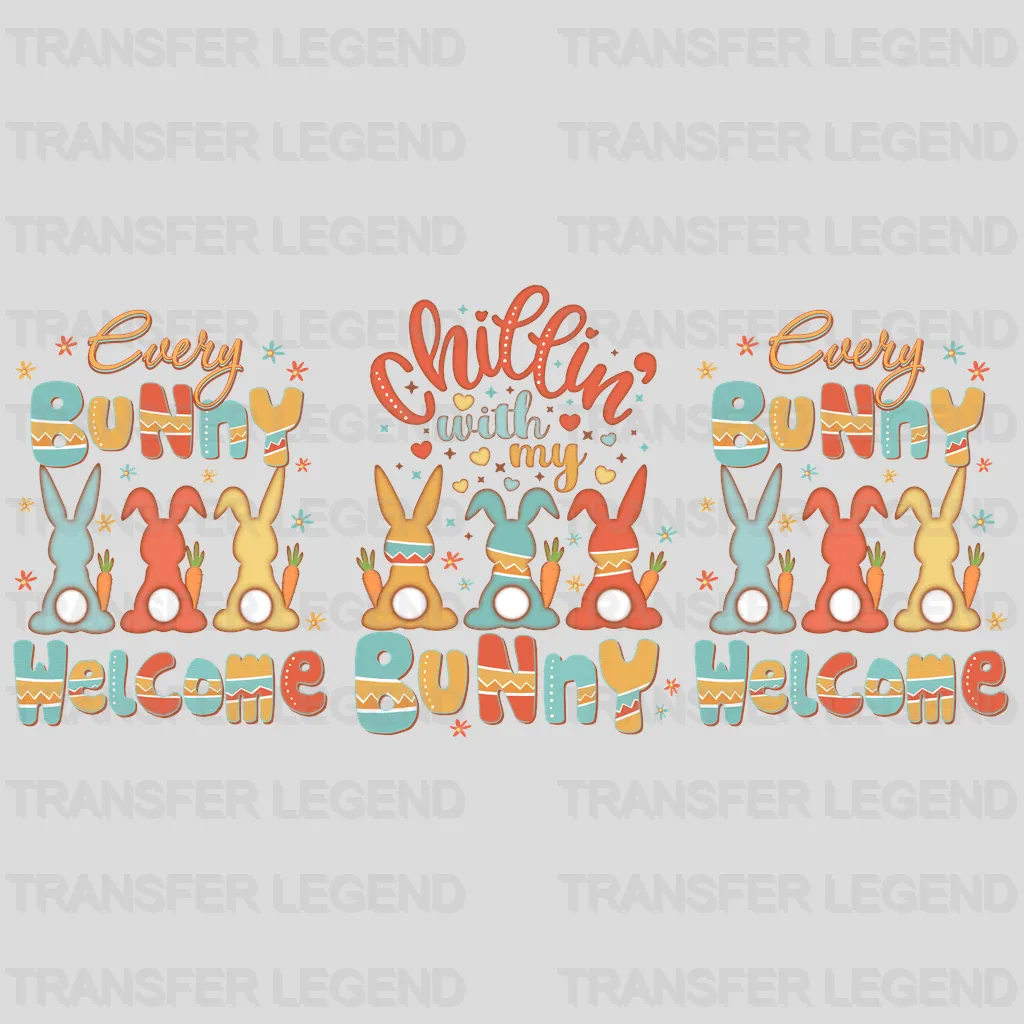 Chillin' With My Bunny Easter UV DTF Transfer Cup Wrap UV DTF Sticker - transferlegend