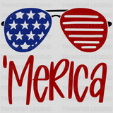 Merica Sunglasses DTF Transfer - transferlegend