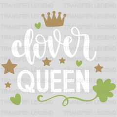 Clover Queen St. Patrick's Day Design - DTF heat transfer - transferlegend