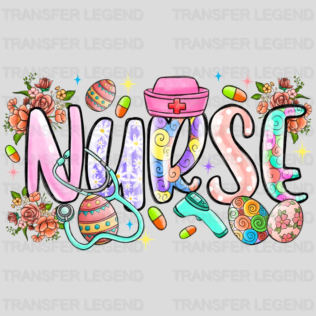 Nurse Easter Design - DTF heat transfer - transferlegend