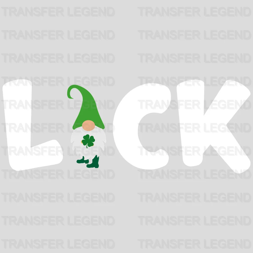 LUCK St. Patrick's Day Design - DTF heat transfer - transferlegend