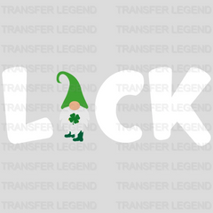 LUCK St. Patrick's Day Design - DTF heat transfer - transferlegend