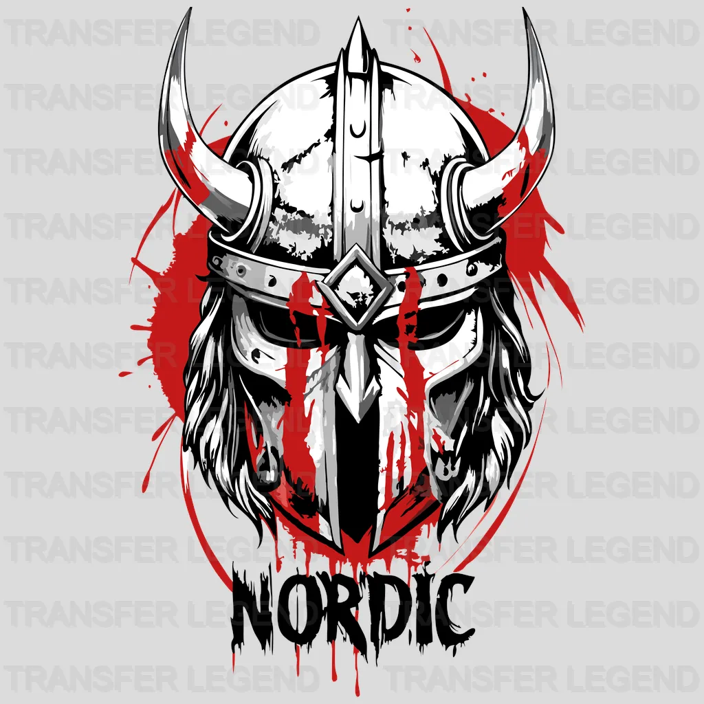 Viking Blood Warrior Nordic Design - DTF Heat Transfer - transferlegend