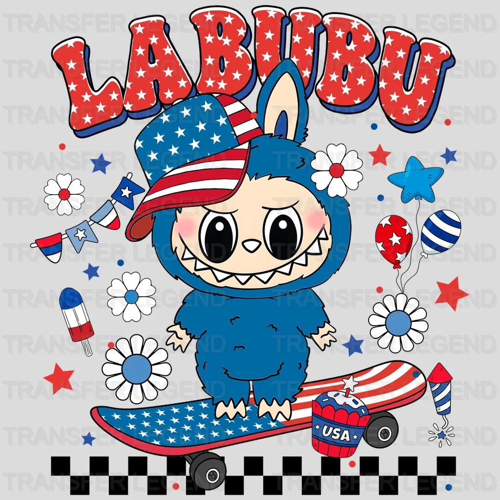 National Day Labubu Design - DTF Heat Transfers