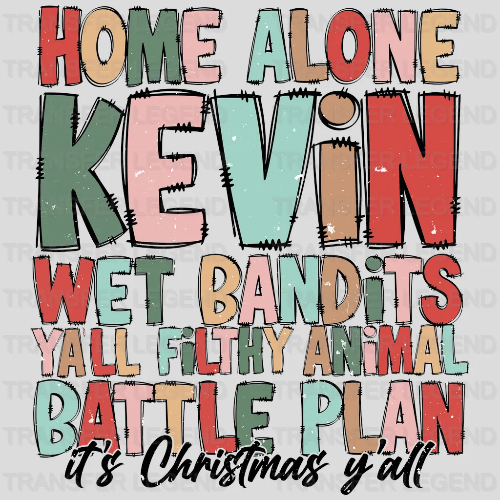 HOME ALONE KEVIN Christmas Design - DTF heat transfer - transferlegend