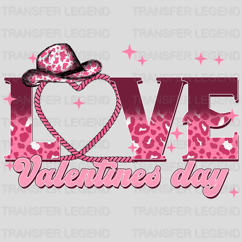 LOVE VALENTINES DAY - DTF heat transfer - transferlegend