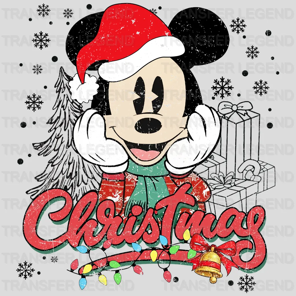 Christmas Mickey And Minnie Design - DTF heat transfer - transferlegend