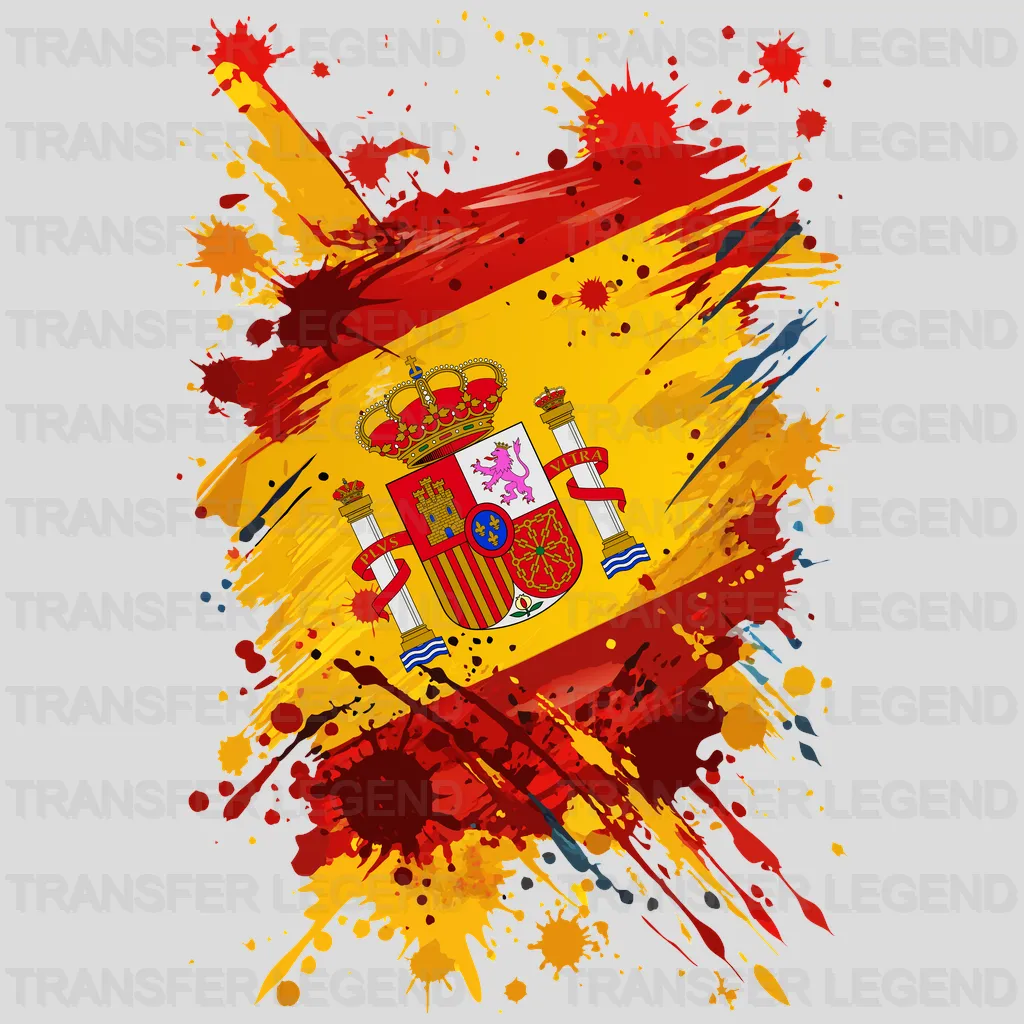 Spain Flag Design - DTF Heat Transfer - transferlegend