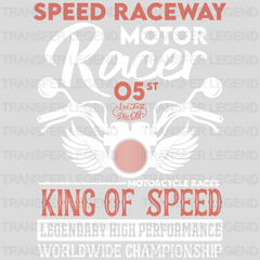 King Of Speed - Motocycle Design DTF Heat Transfer - transferlegend