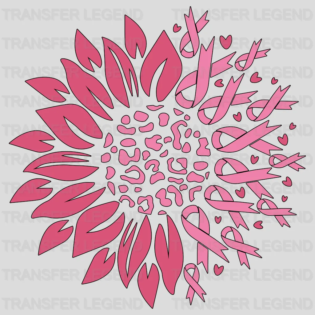 Sunflower Cancer Support Design - DTF heat transfer - transferlegend