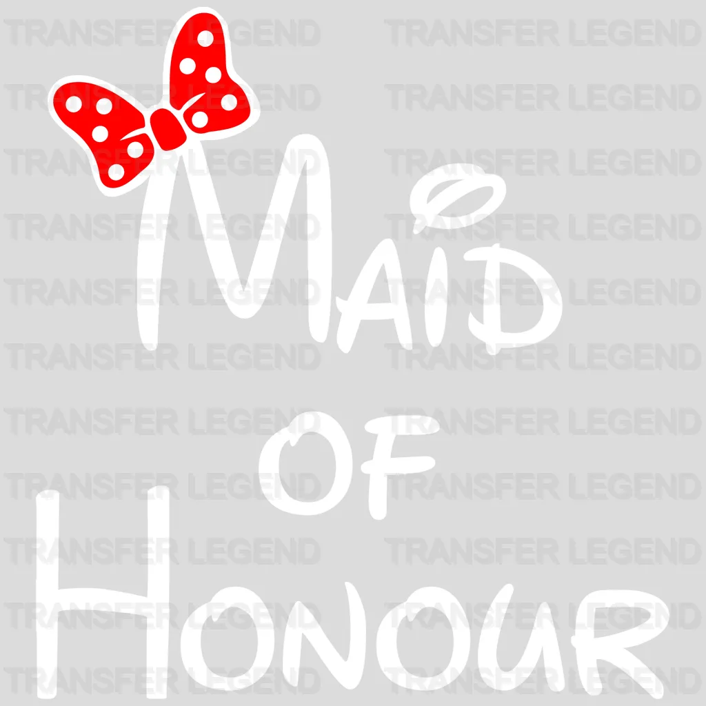 Bridal Party Cartoon Design - DTF heat transfer - transferlegend