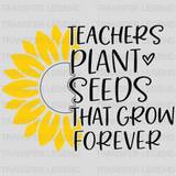 Teacher Plants Seeds 100 Days Of School Design - DTF heat transfer - transferlegend