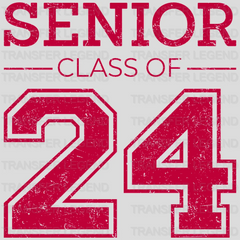 Senior Class Of 2024- Graduation DTF Transfer - transferlegend