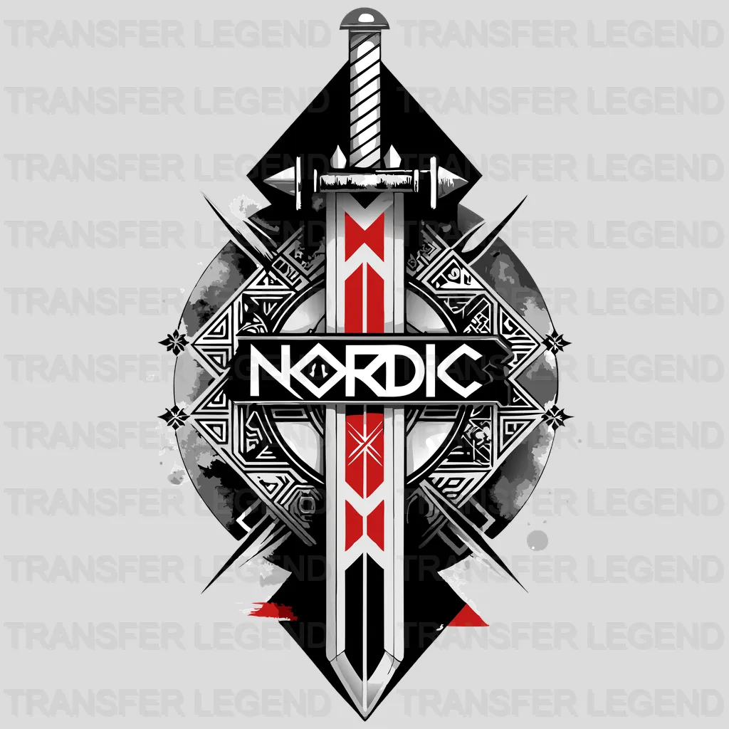 Vikings Blade Nordic Design - DTF Heat Transfer - transferlegend