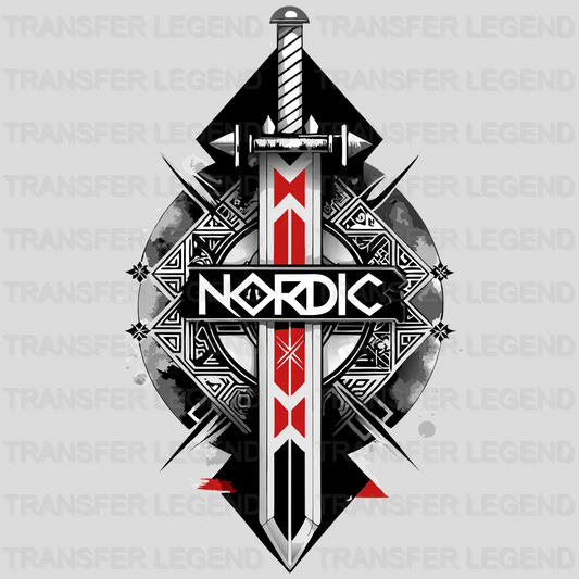 Vikings Blade Nordic Design - DTF Heat Transfer - transferlegend