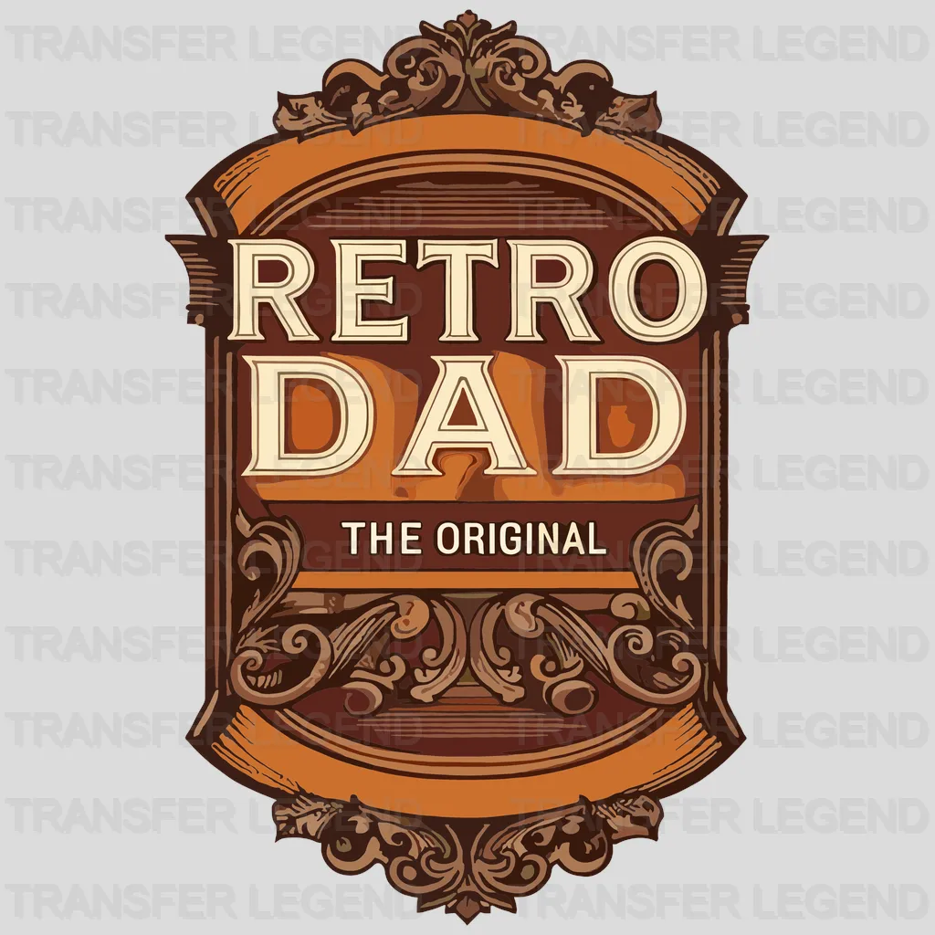 Retro Dad Fathers Day Design - DTF Heat Transfers - transferlegend