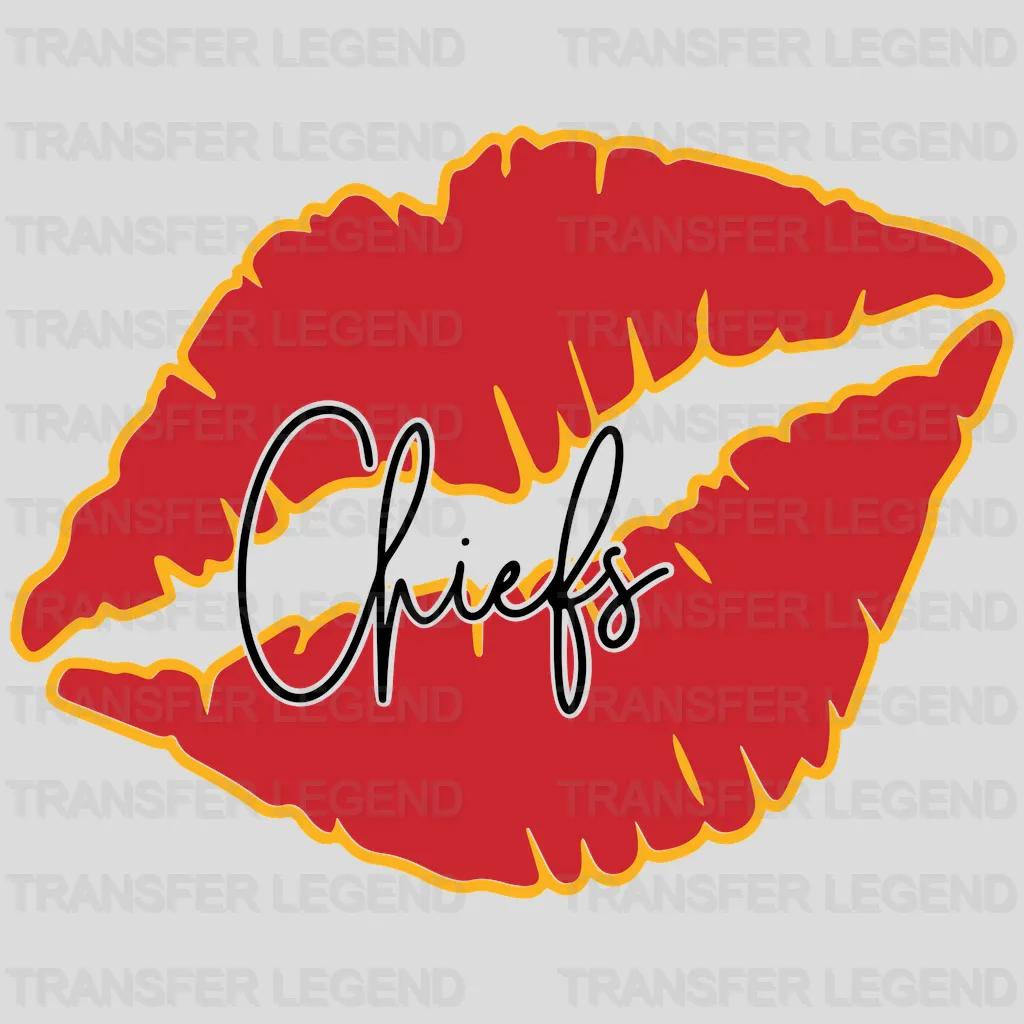 Kansas City Chiefs Chiefs For Life Wordmark with Player NFL Design - DTF Heat Transfer