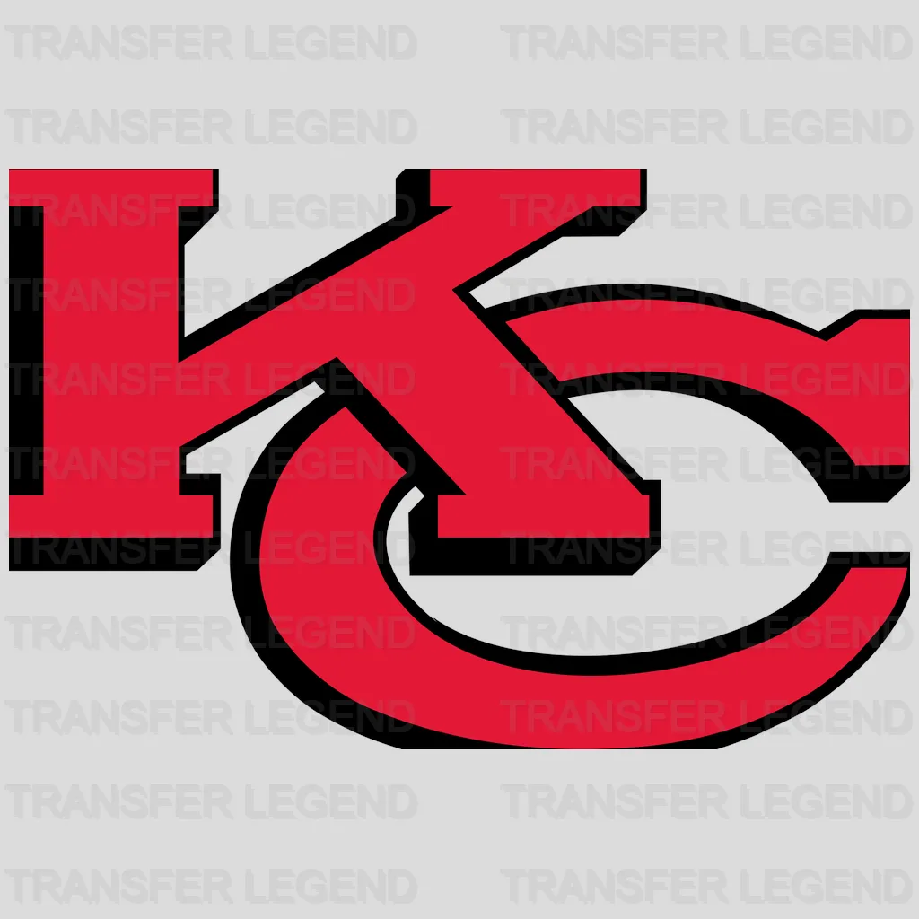 Kansas City Chiefs Lettermark Logo NFL Design - DTF Heat Transfer