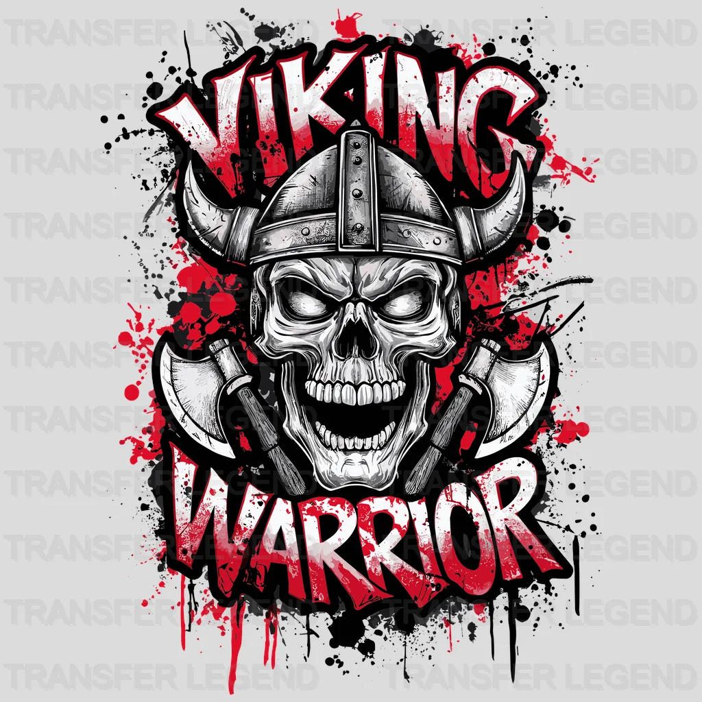 Viking Warrior Nordic Design - DTF Heat Transfer - transferlegend