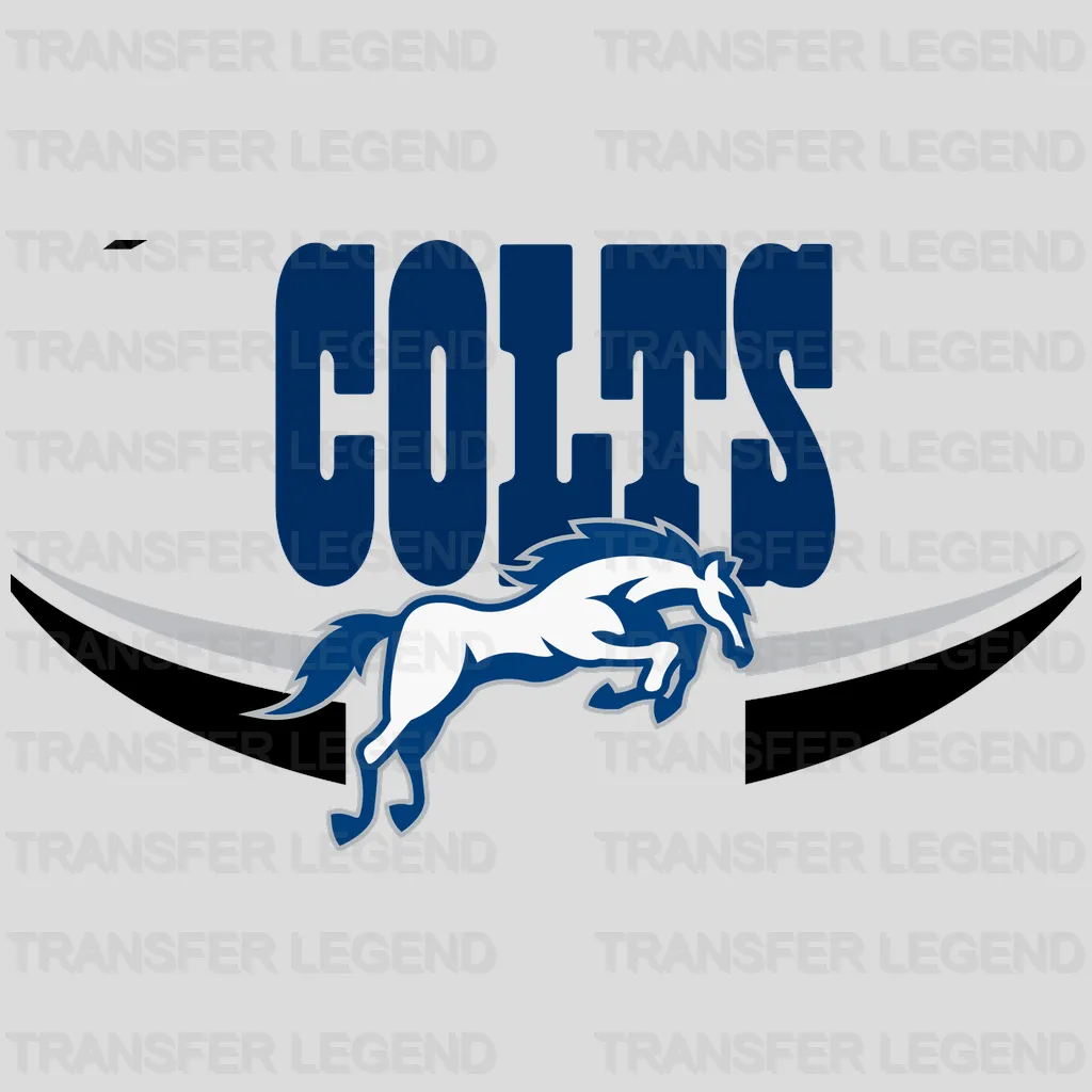 Indianapolis Colts Player Cutout Silhouette NFL Design - DTF Heat Transfer