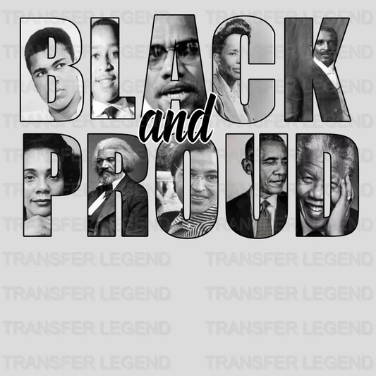 Black And Proud - BLM design DTF heat transfer - transferlegend