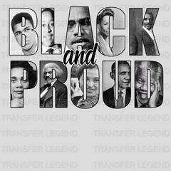 Black And Proud - BLM design DTF heat transfer - transferlegend