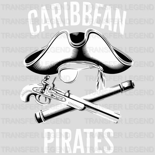 White & Black Pirate Design - DTF Heat Transfer - transferlegend