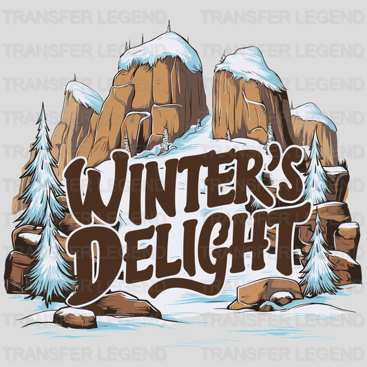 Snow Delights Winter Design - DTF Heat Transfers - transferlegend