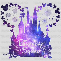 Birthday Squad Disney Castle Mickey Head Design - DTF heat transfer - transferlegend