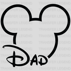 Disney Family Mickey and Minnie Ears Design - DTF heat transfer - transferlegend