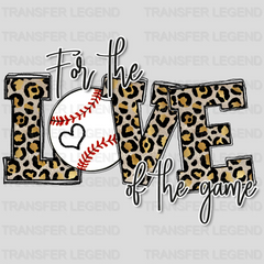 Love Baseball Leopard DTF Transfer - transferlegend