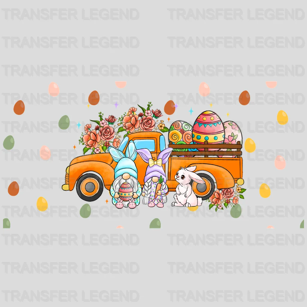 Gnomies With truck Easter UV DTF Transfer Cup Wrap UV DTF Sticker - transferlegend